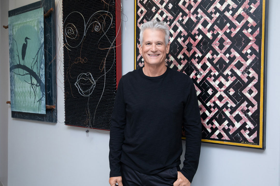 John McCaskill in the Studio | Studio Jomac | Modern Contemporary Printmaking Art Gallery | Honolulu Hawaii