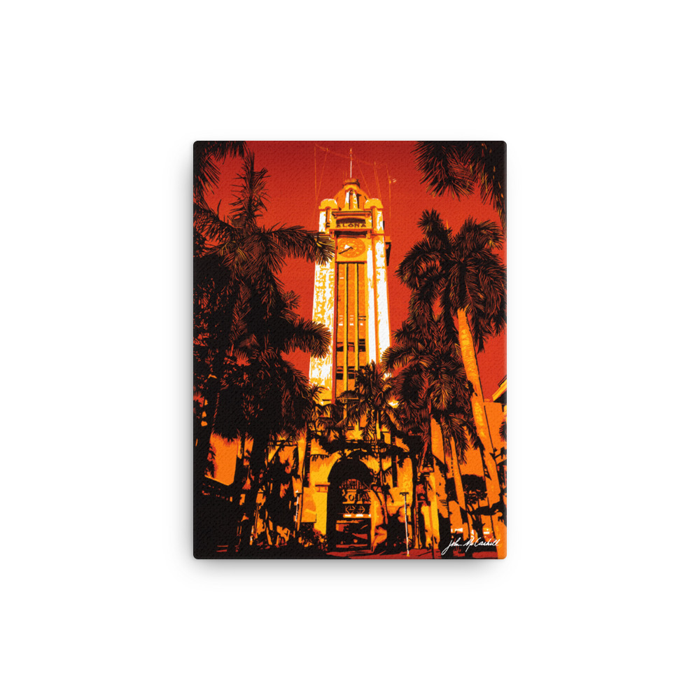 Aloha Tower | Suicide and Relief Prints series | Studio Jomac | Modern Contemporary Printmaking Art Gallery | Honolulu Hawaii