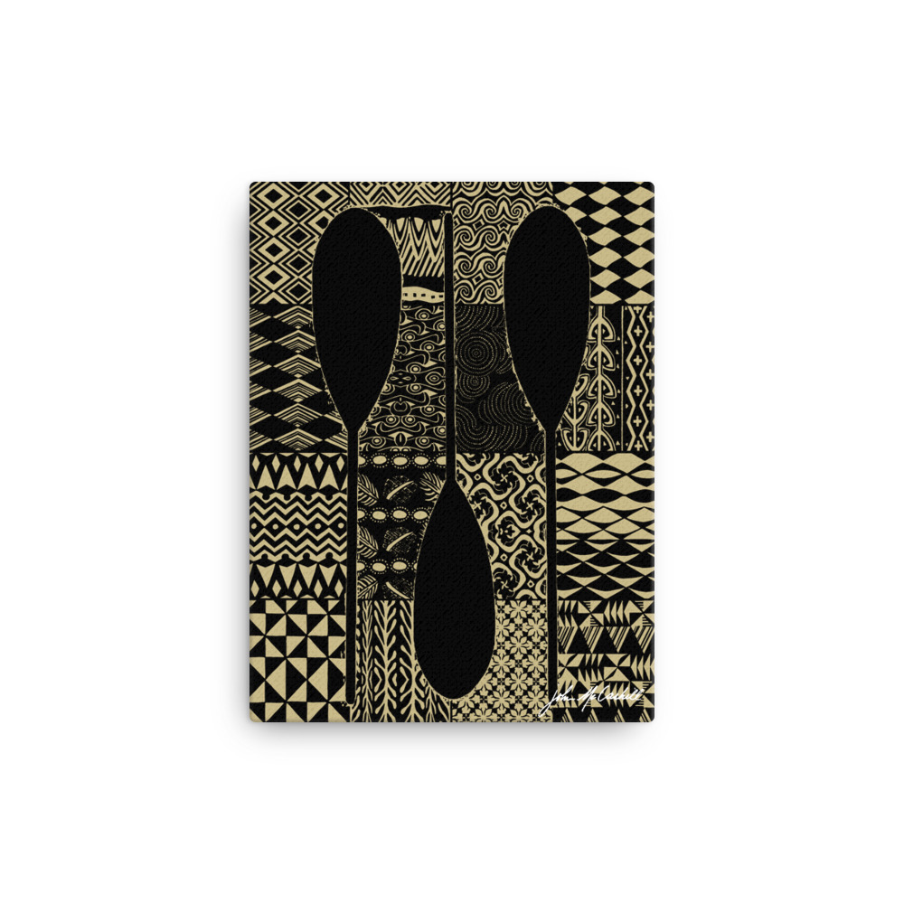 Paddles and Patterns | Waypoints series | Studio Jomac | Modern Contemporary Printmaking Art Gallery | Honolulu Hawaii