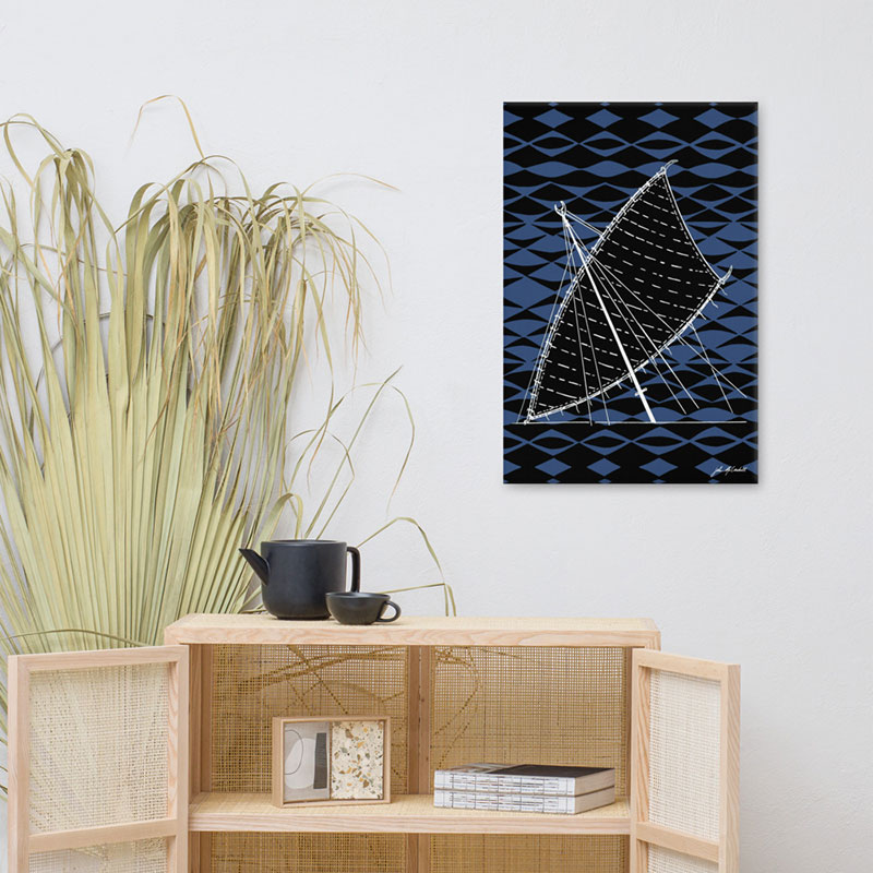 Blue Serenity | Waypoints series | Studio Jomac | Modern Contemporary Printmaking Art Gallery | Honolulu Hawaii
