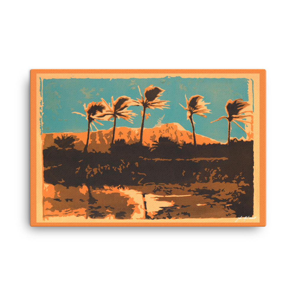 Fire Palms | Suicide and Relief Prints series | Studio Jomac | Modern Contemporary Printmaking Art Gallery | Honolulu Hawaii